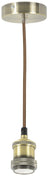 LYYT E27 Pendant Cord Set Antique Brass