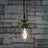 LYYT E27 Pendant Cord Set Antique Gold - view 2