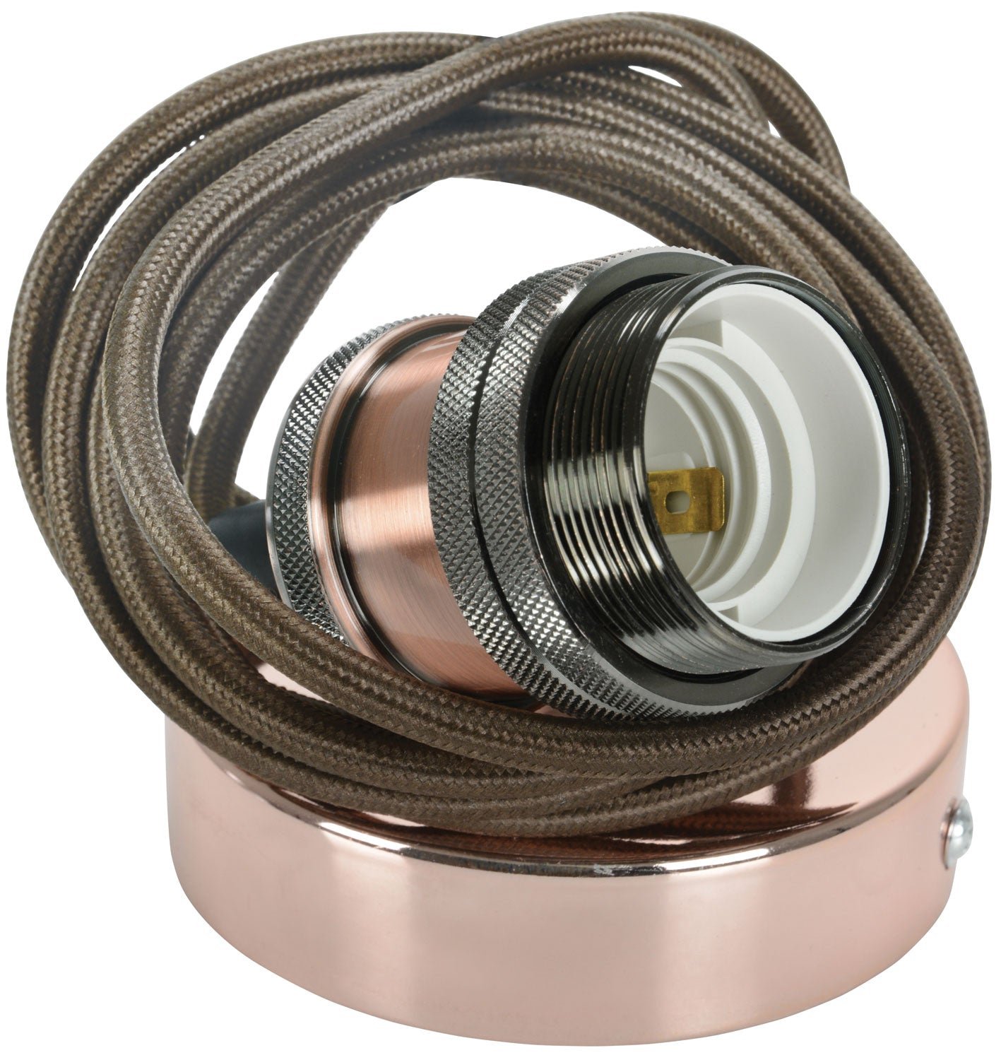 LYYT E27 Pendant Cord Set Antique Copper - view 4