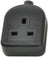 Mercury 1 Gang Rubber Socket Black
