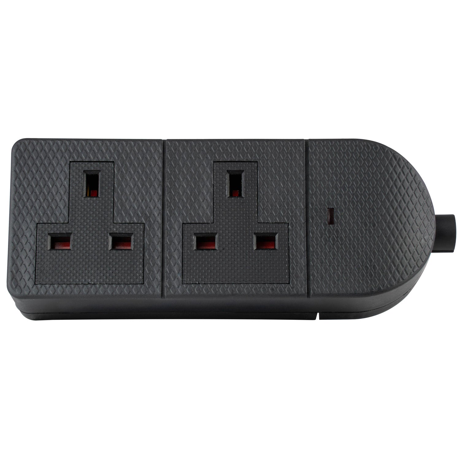 AV:Link 2 Gang 13A Black Socket