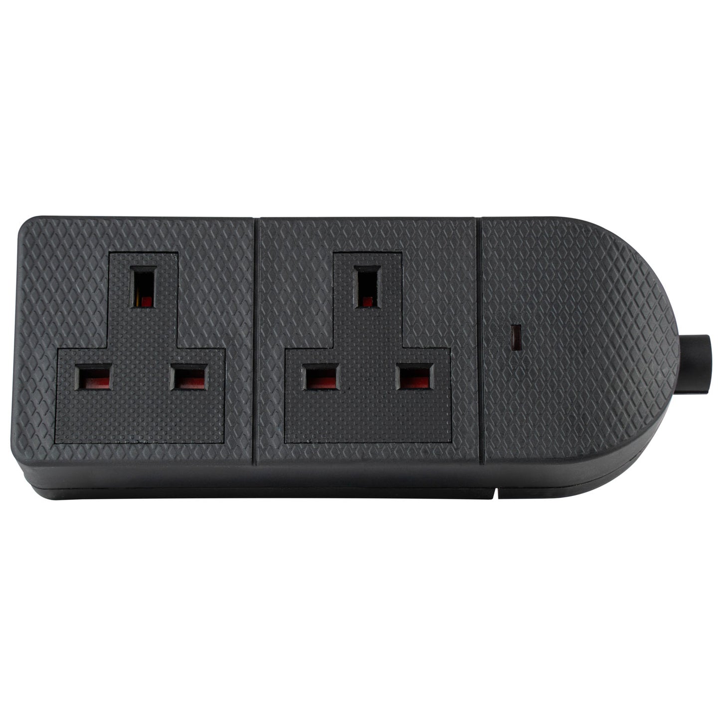 AV:Link 2 Gang 13A Black Socket