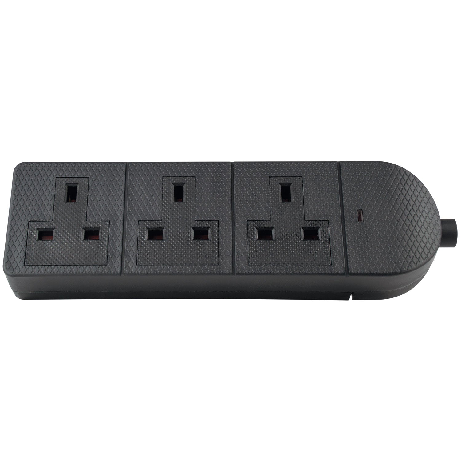 AV:Link 3 Gang 13A Black Socket