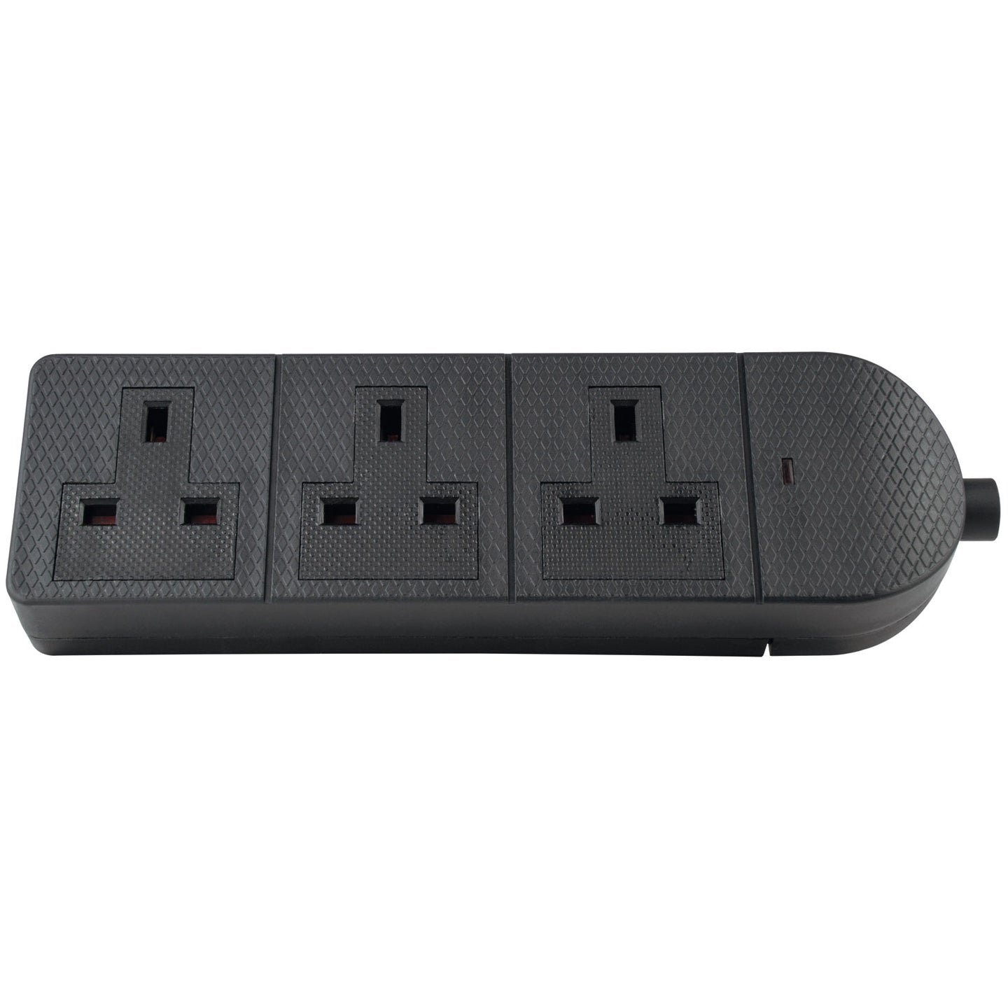 AV:Link 3 Gang 13A Black Socket