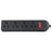 AV:Link 4 Gang 13A Black Socket