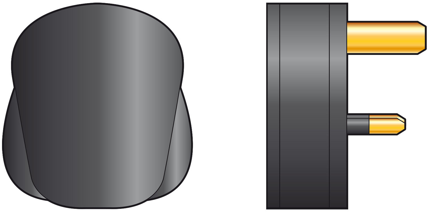 Mercury Rubber UK mains plug, 13A fuse, black - view 3