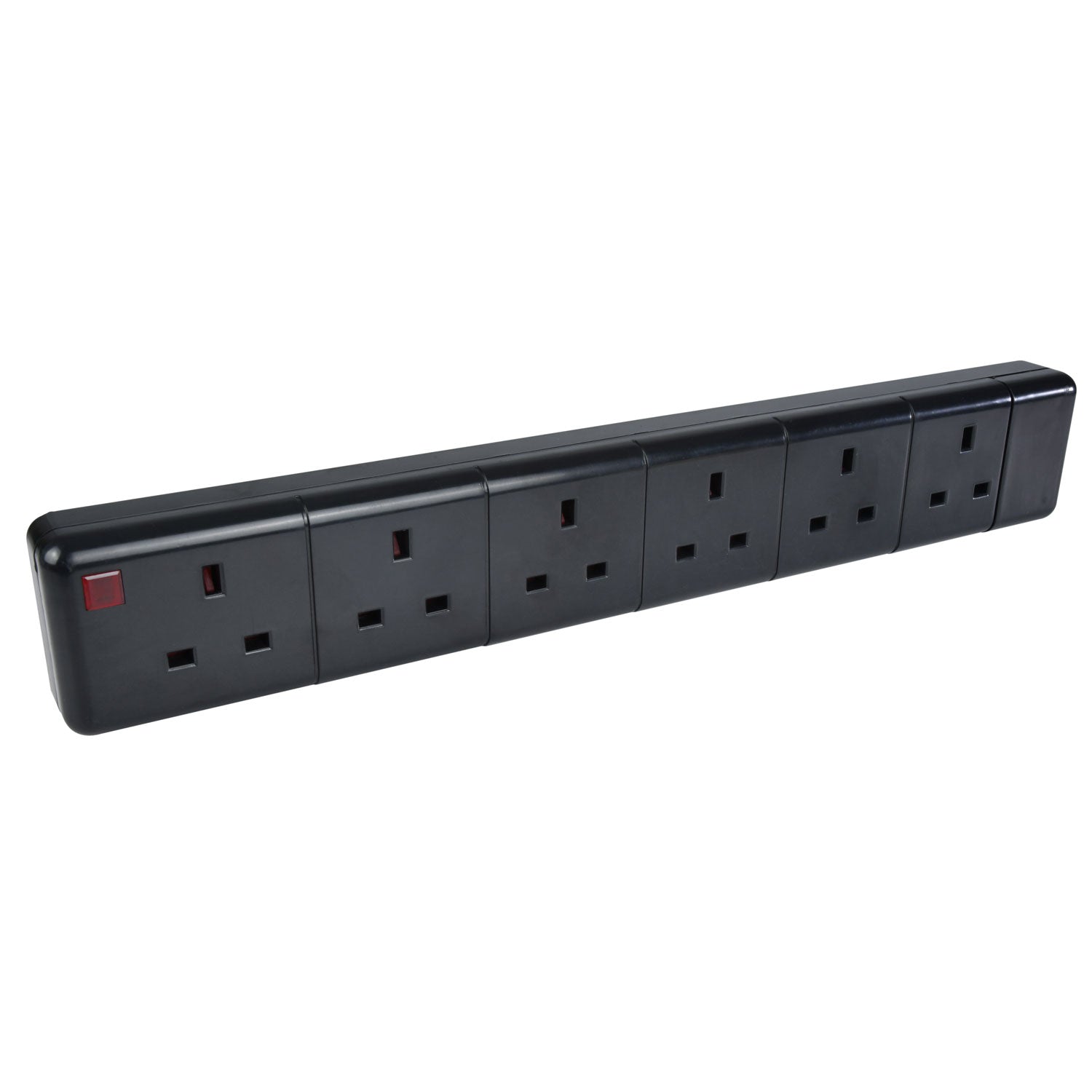 Mercury 6-gang trailing socket black