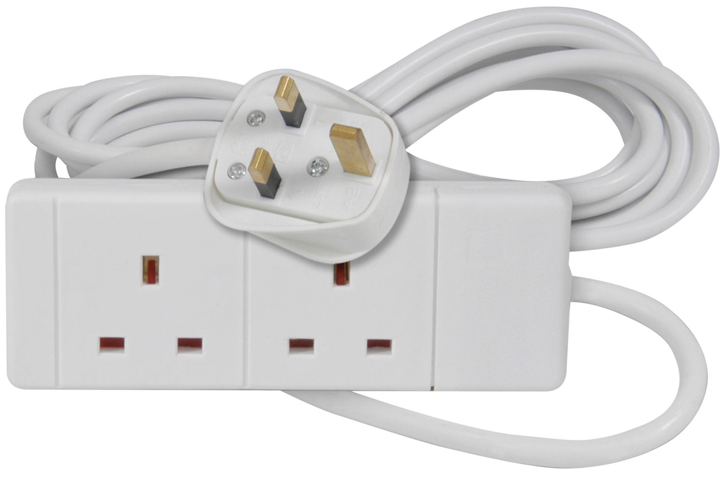 Mercury 2 Gang 13A Mains Extension Lead 3.0m