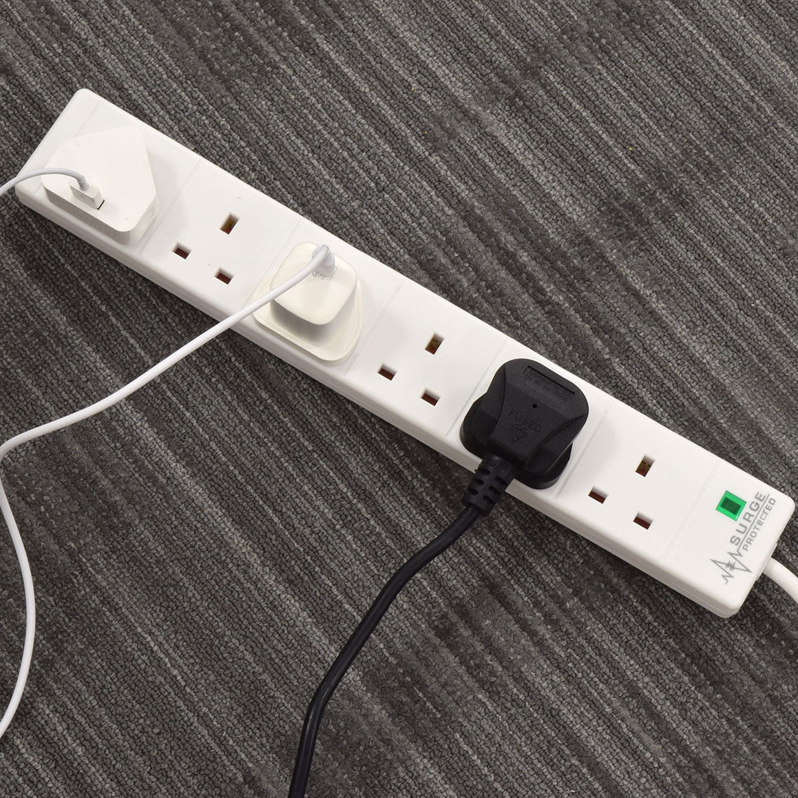 Mercury 6 gang 13A extension lead with surge protection, 2.0m - view 2