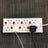 Mercury 8 gang 13A extension lead with anti-surge protection and 8 neon switches - view 2