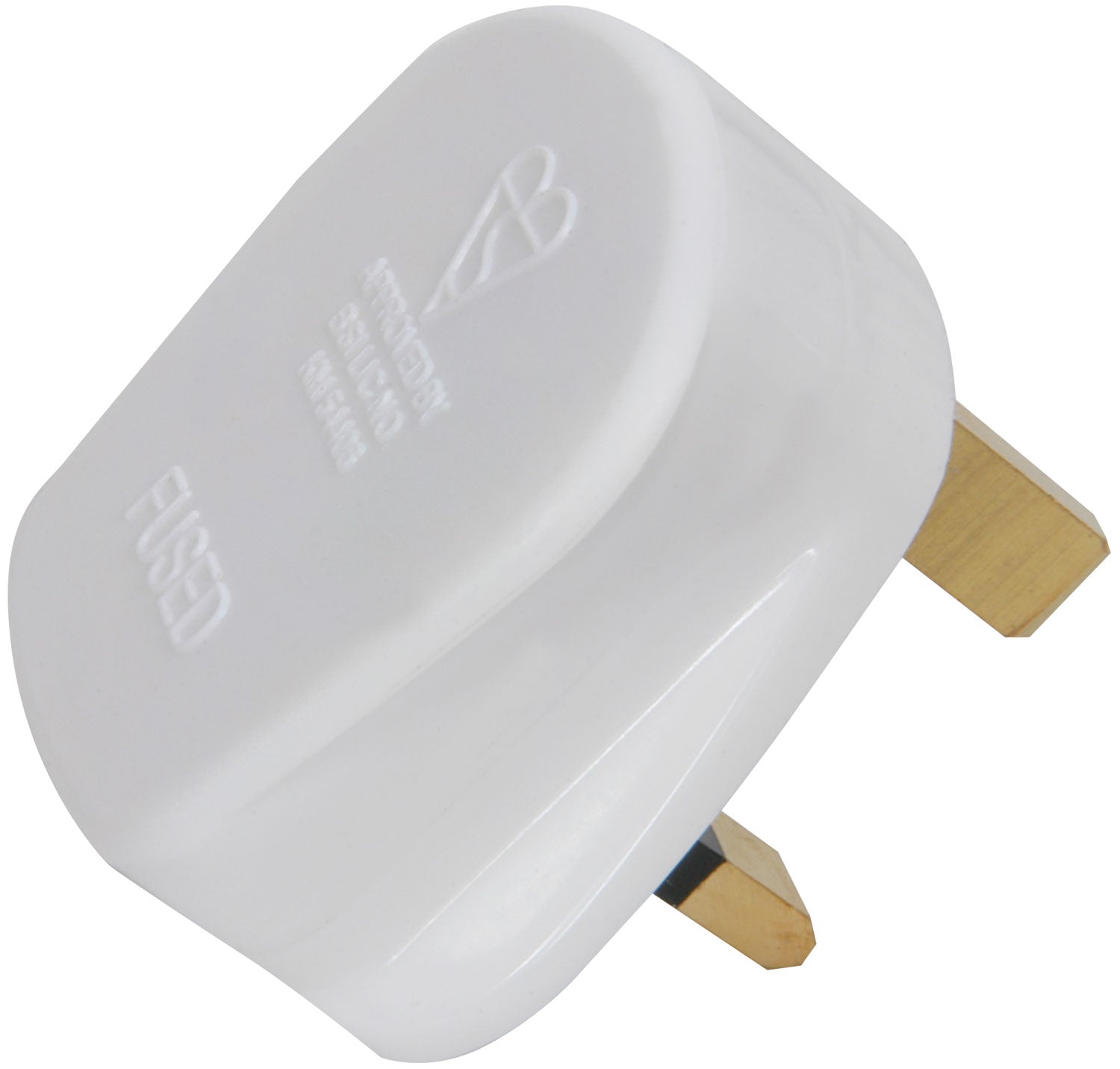 Mercury UK mains plug, 13A fuse, white - view 2
