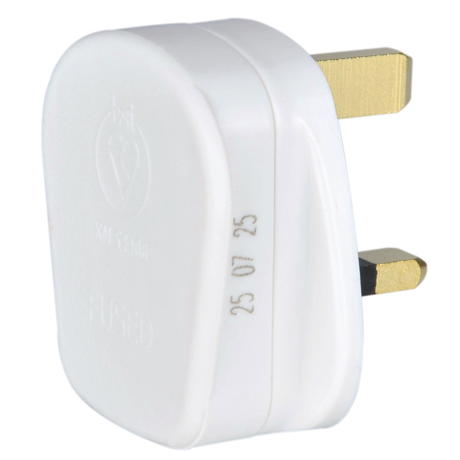Mercury UK mains plug, 13A fuse, white