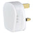 Mercury UK mains plug, 13A fuse, white