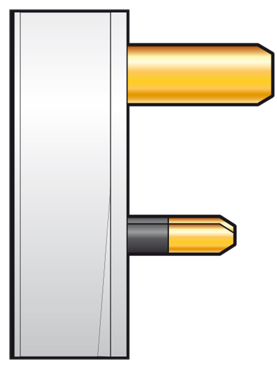 Mercury UK mains plug, 13A fuse, white - view 3