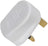 Mercury UK mains plug, 5A fuse, white - view 2