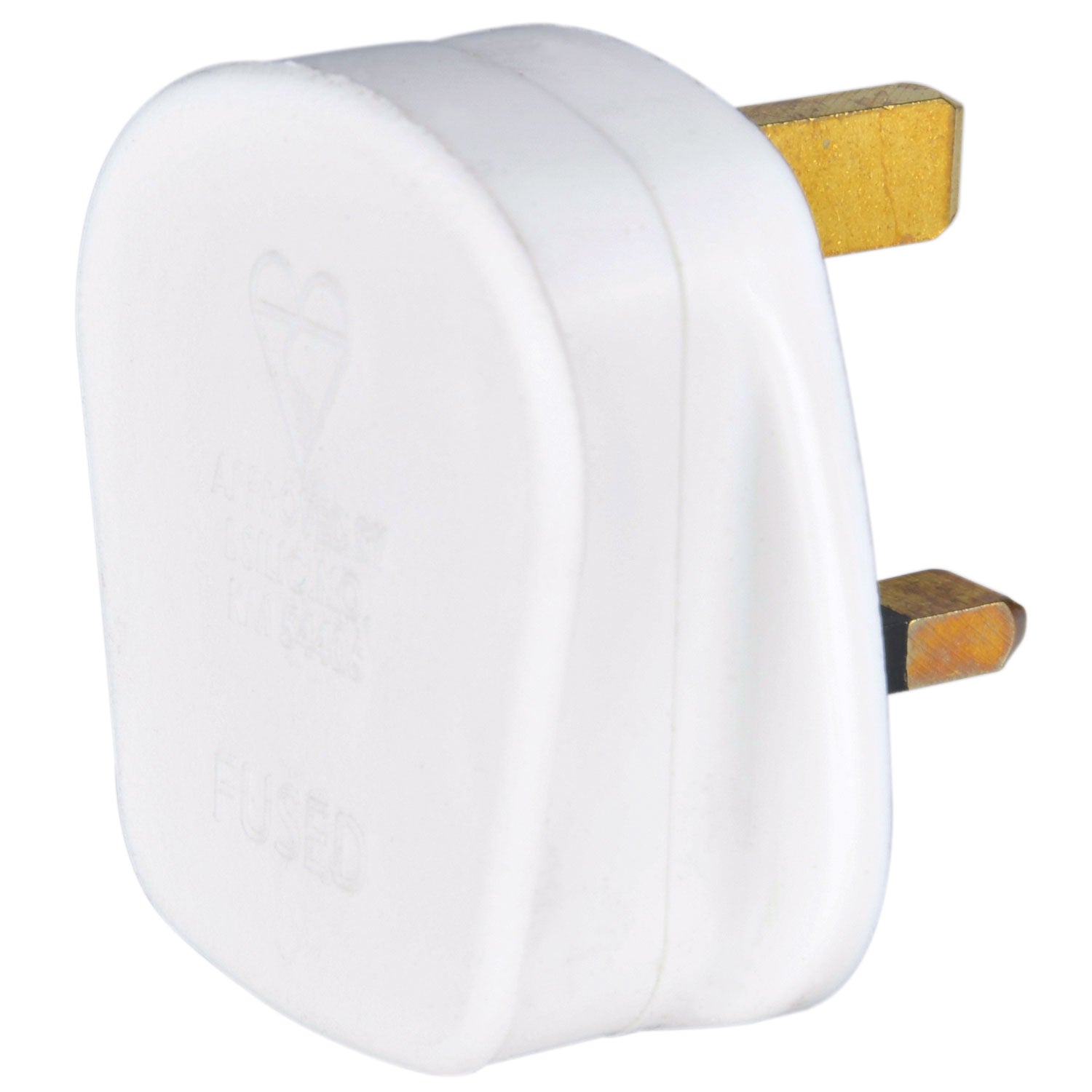 Mercury UK mains plug, 5A fuse, white