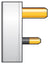 Mercury UK mains plug, 5A fuse, white - view 3