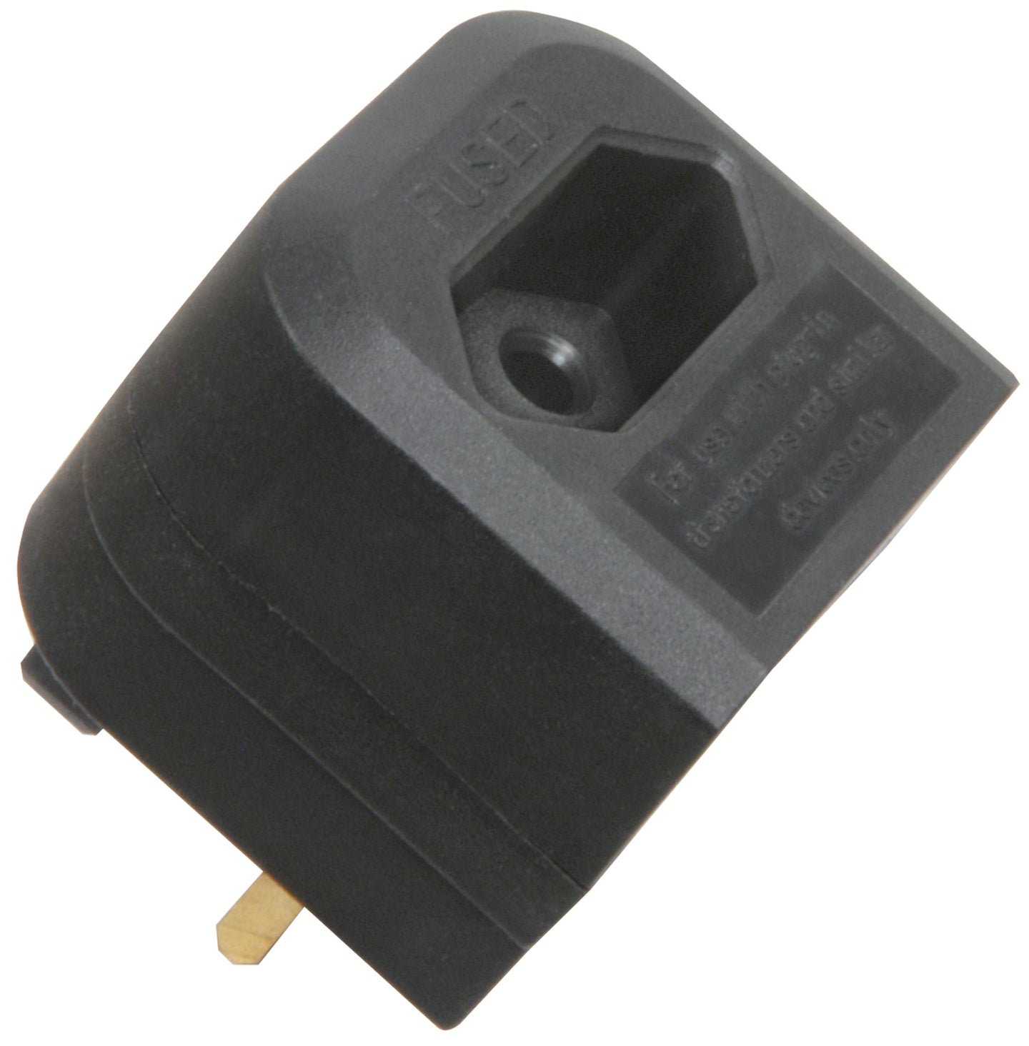 Mercury Black BCA Euro converter plug - bulk - view 2