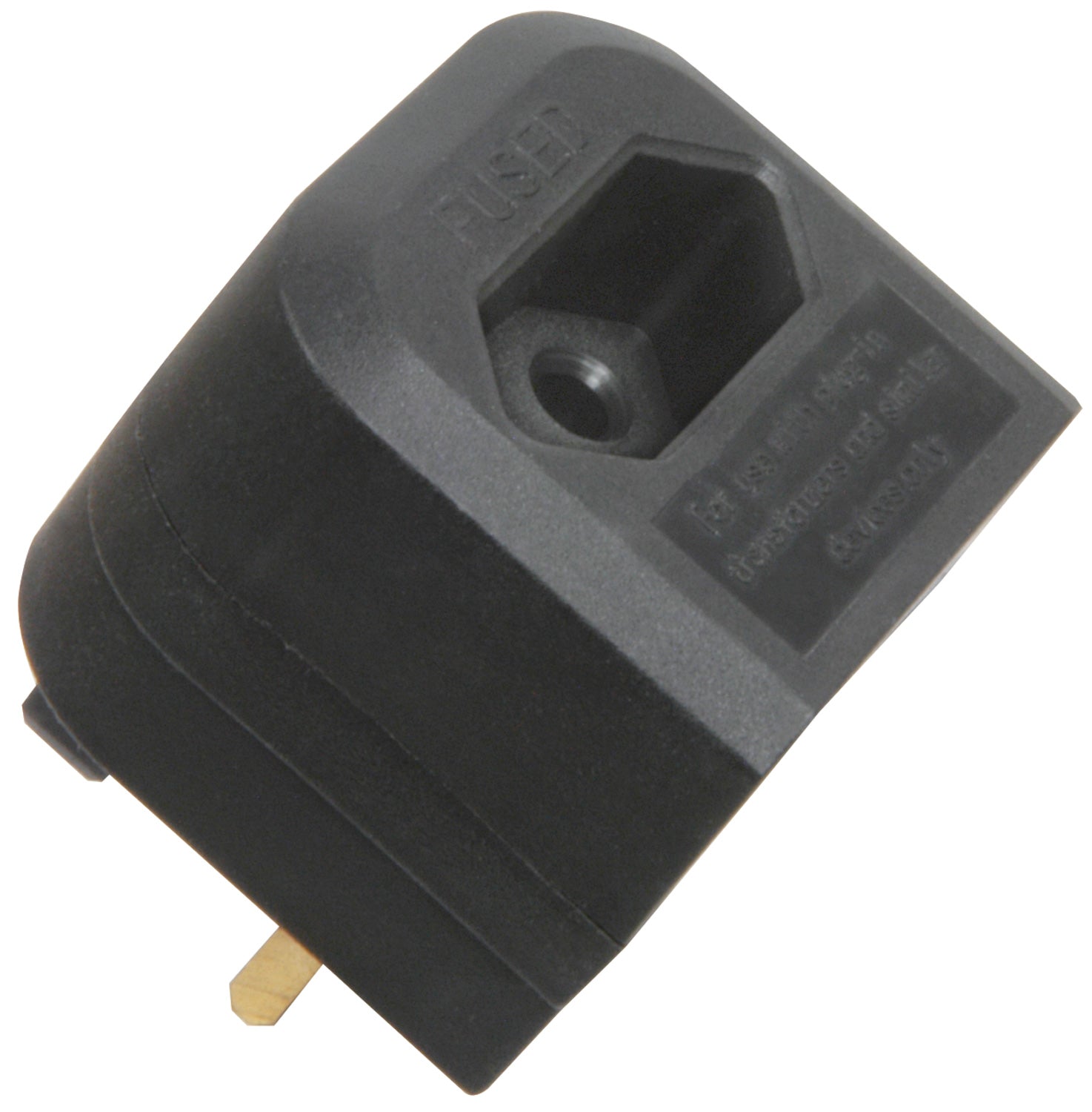 Mercury Black BCA Euro converter plug - bulk - view 2