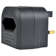 Mercury Black BCA Euro converter plug - bulk