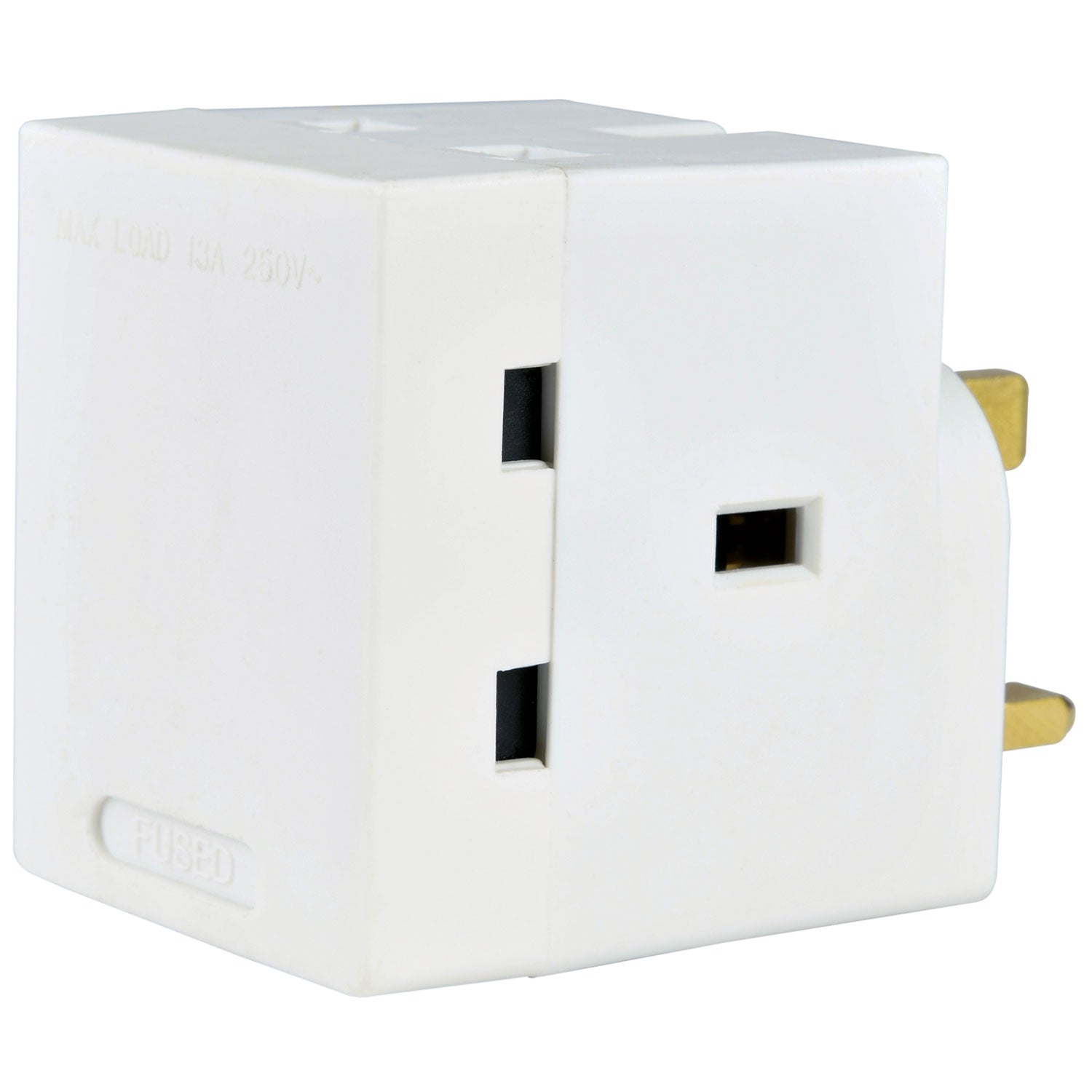 Mercury 3-Way UK Mains Adaptor - Fused @ 13A