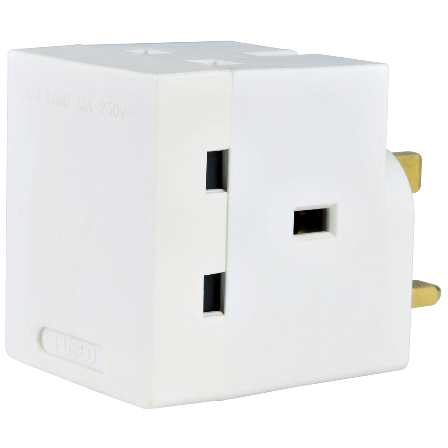 Mercury 3-Way UK Mains Adaptor - Fused @ 13A
