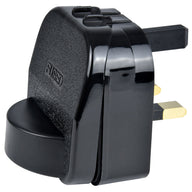Mercury Black SCP 13A Euro converter plug- bulk