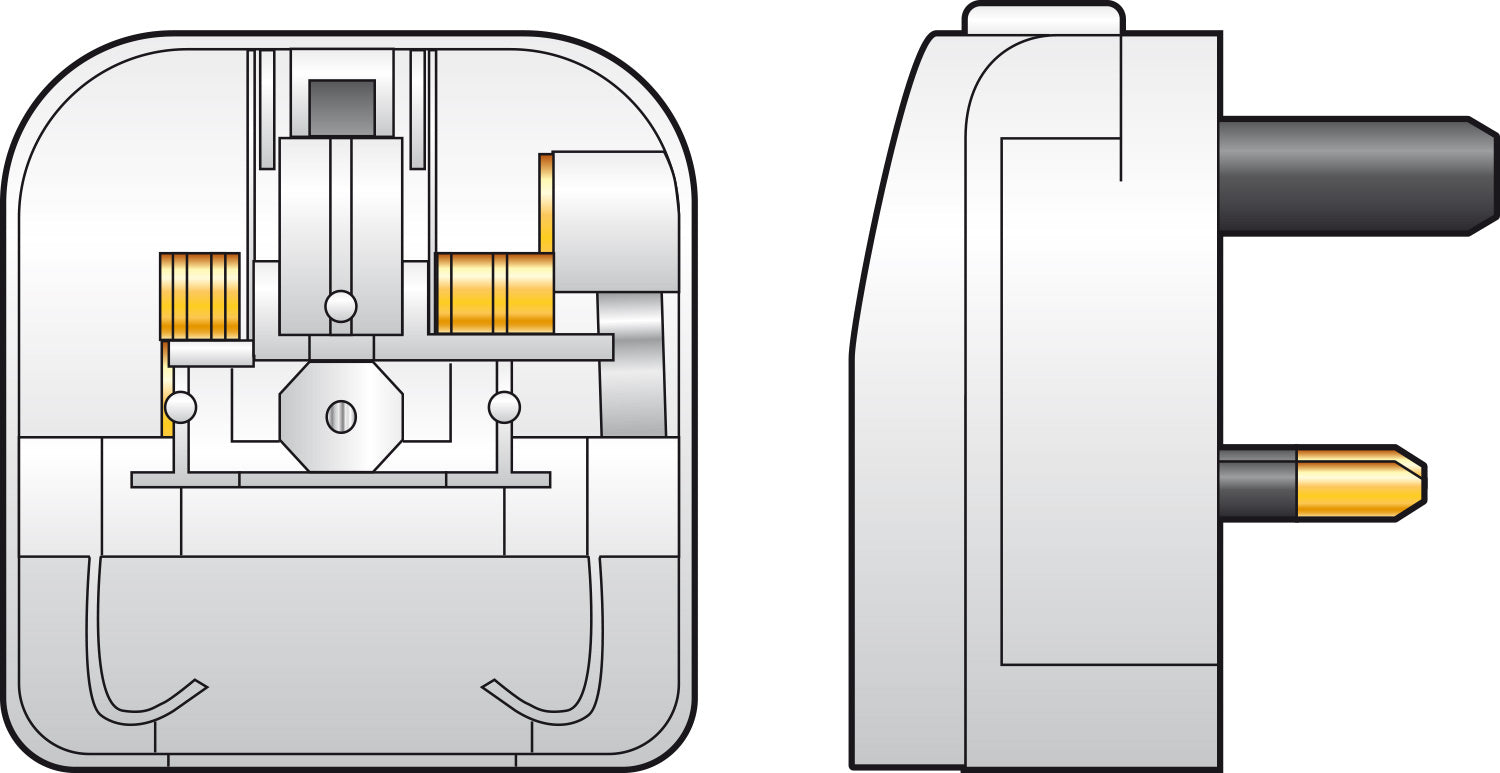 Mercury European converter plug - White - view 3