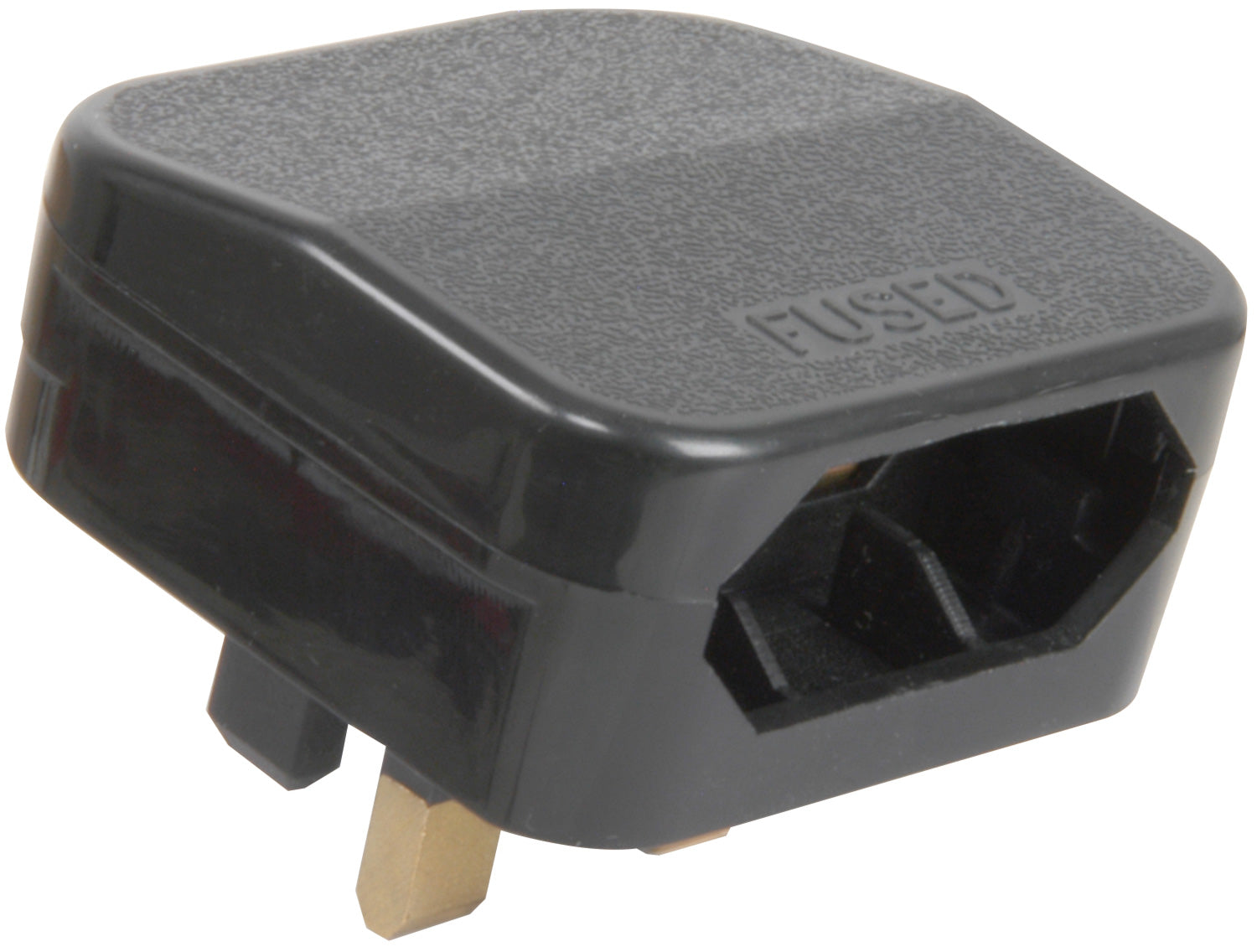Mercury Black FCP fused Euro converter plug- bulk - view 2