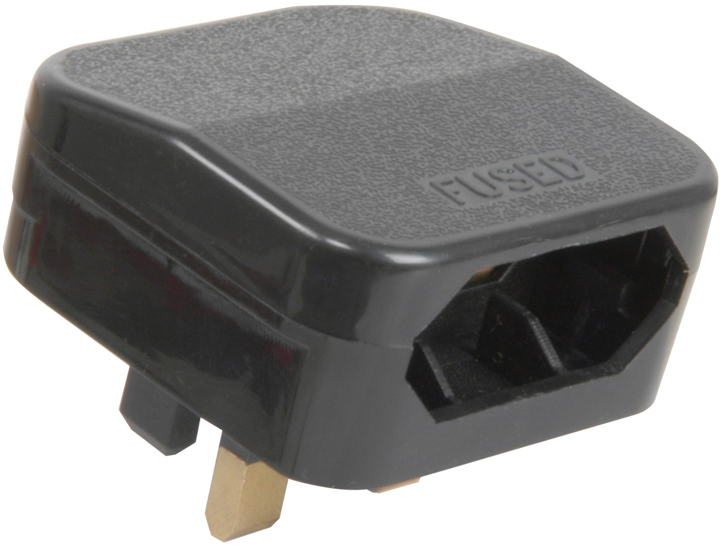 Mercury Black FCP fused Euro converter plug- bulk - view 2