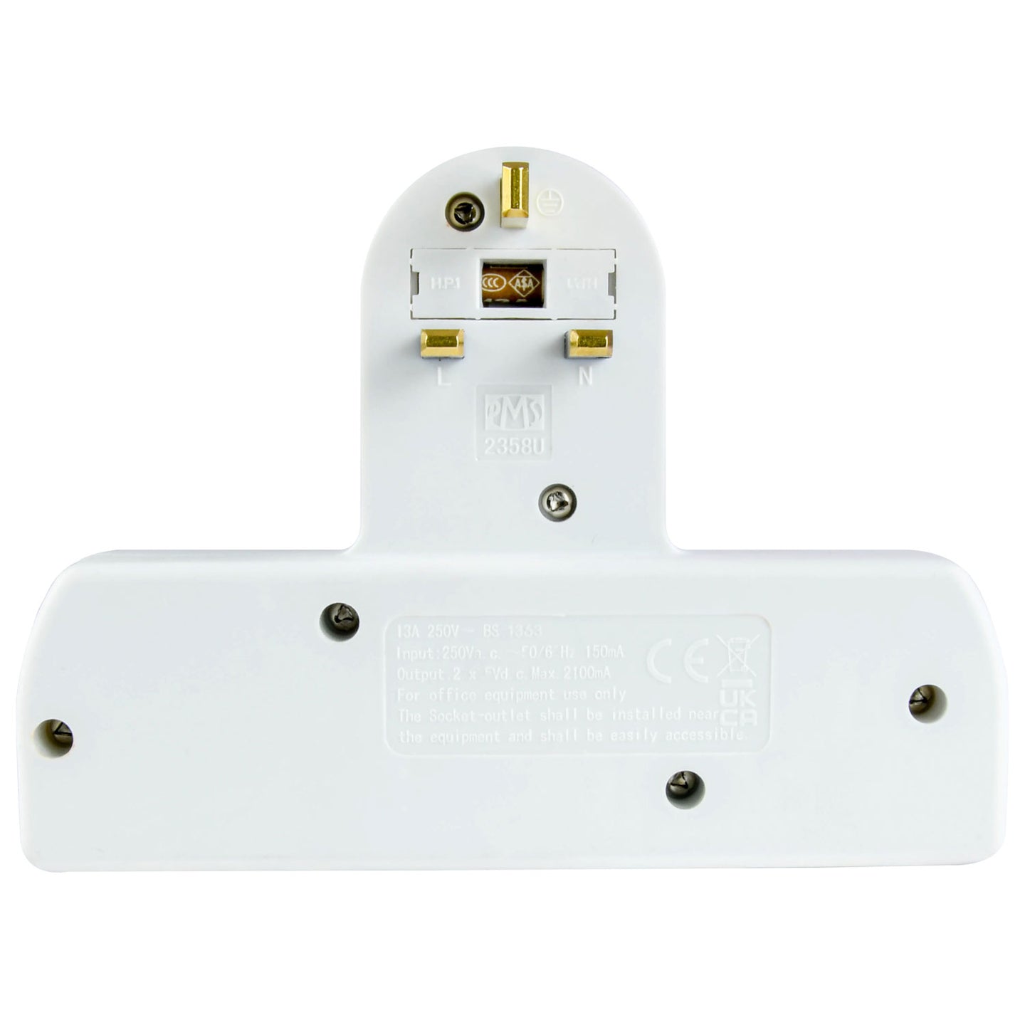 AV:Link T Shape 2 Way Extension+USB - view 2