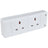 Mercury 2 gang 13A trailing socket, bulk