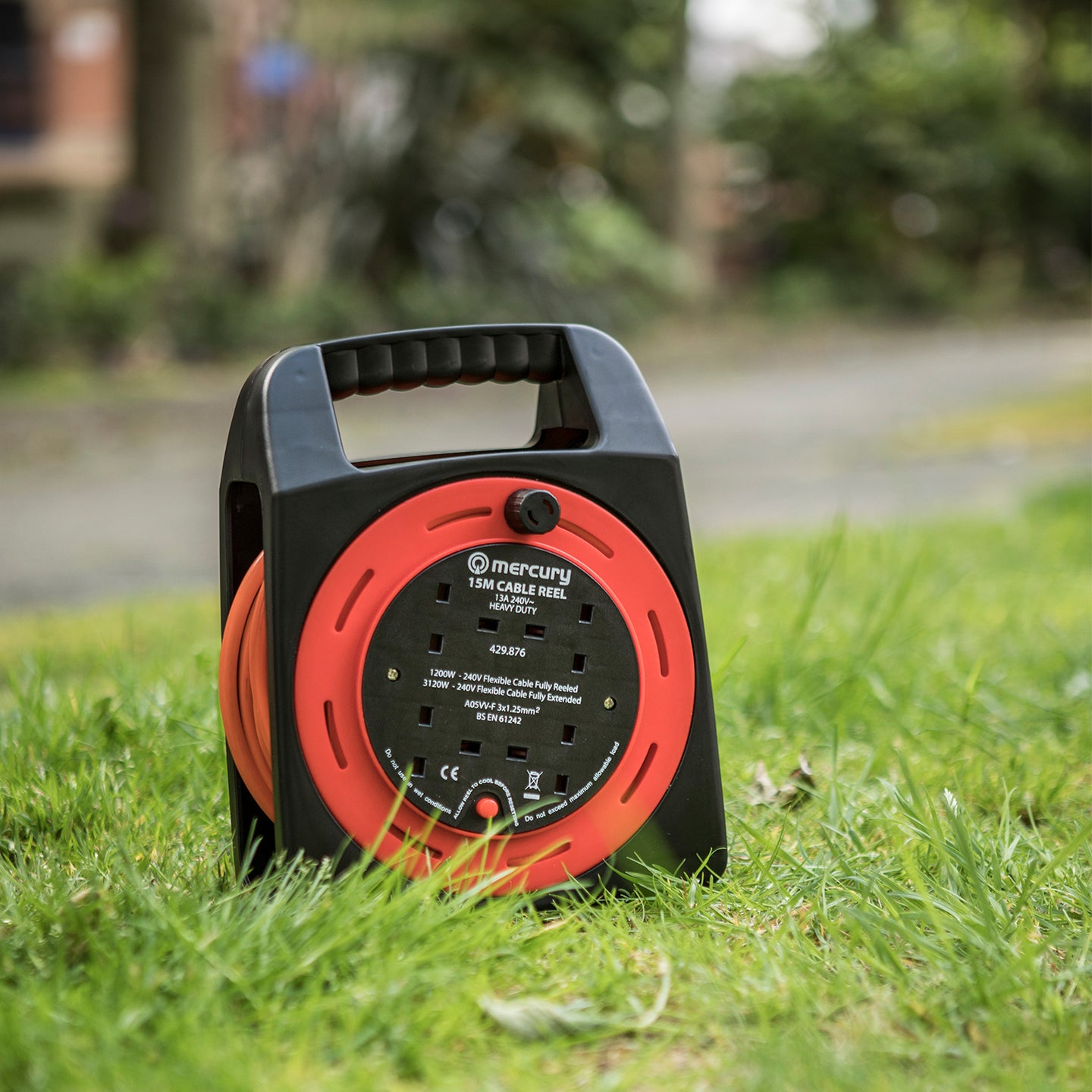 Mercury 4-Gang Extension Reel with Thermal Cut-Out 15m - view 2