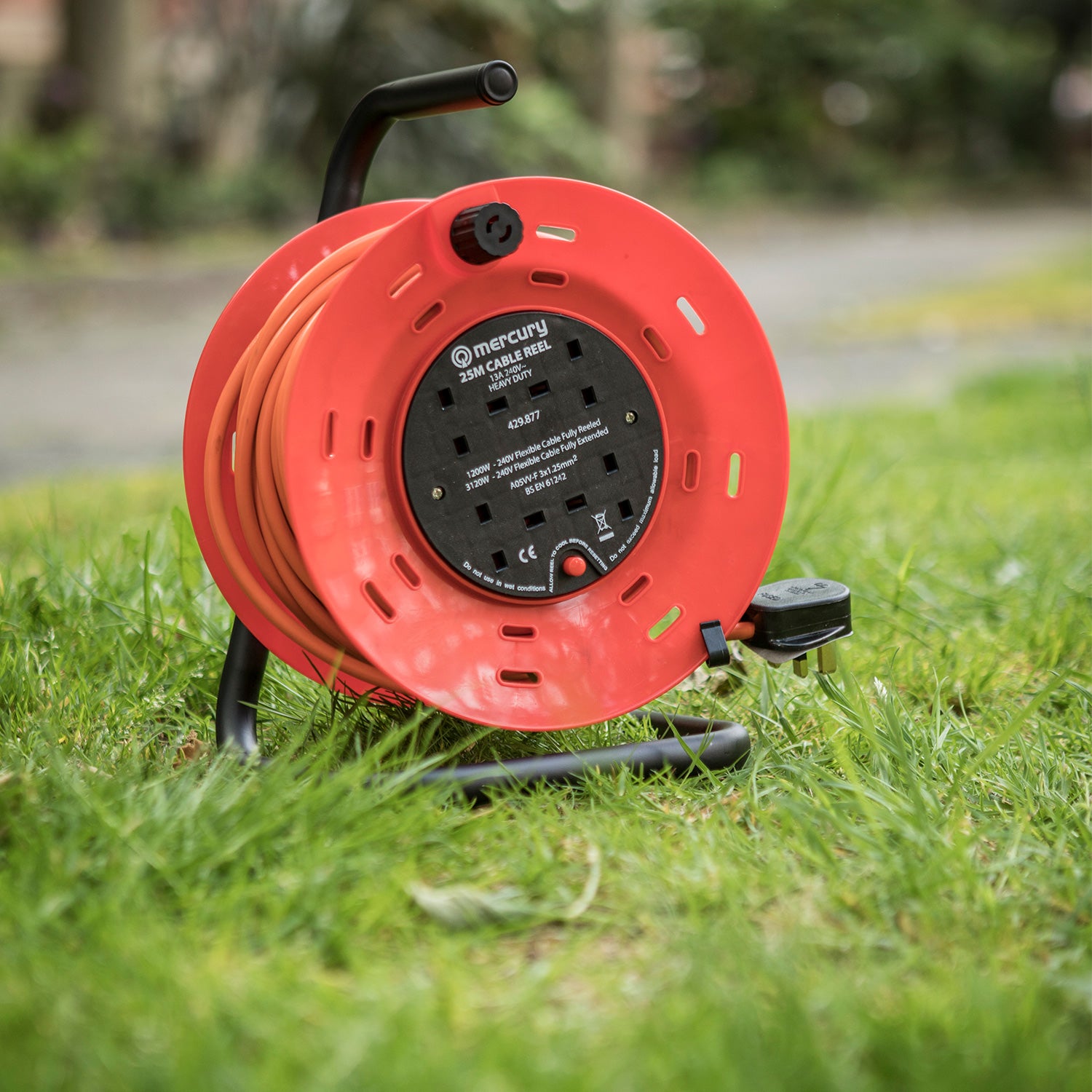 Mercury 4-Gang Extension Reel with Thermal Cut-Out 25m - view 2