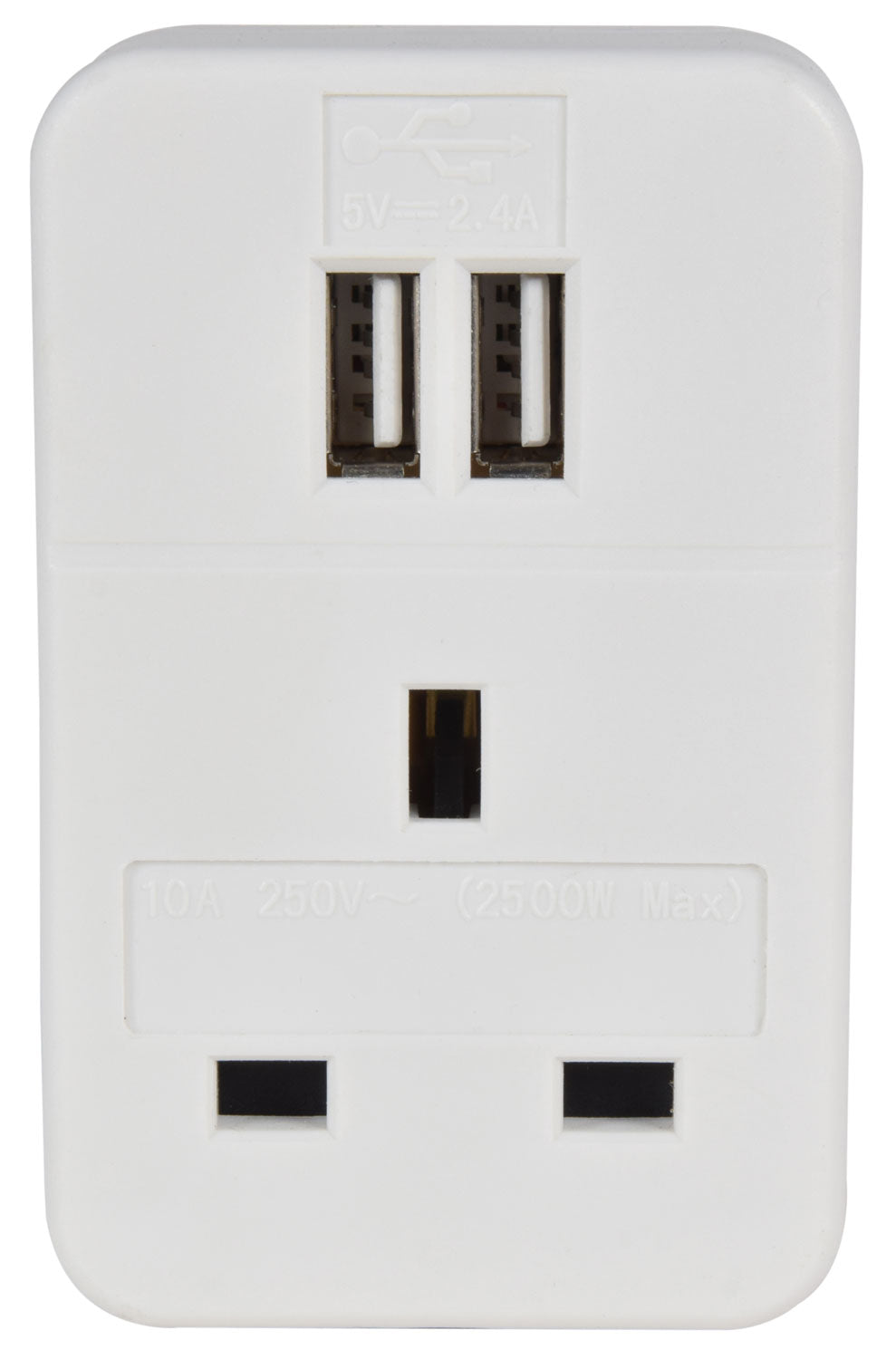 Mercury EU Travel Adaptor with Twin USB - view 2
