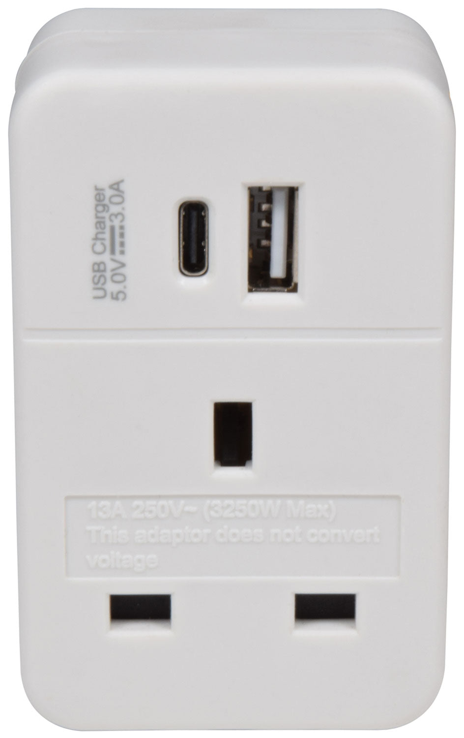 Mercury UK to EU Travel Adaptor USBA+C - view 3