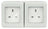 Mercury IP55 2 Gang Socket