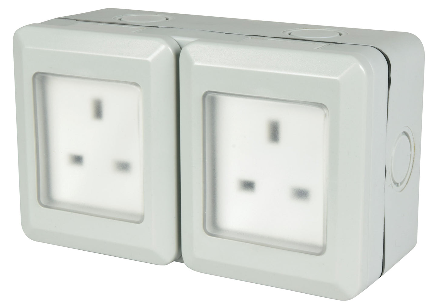 Mercury IP55 2 Gang Socket - view 3