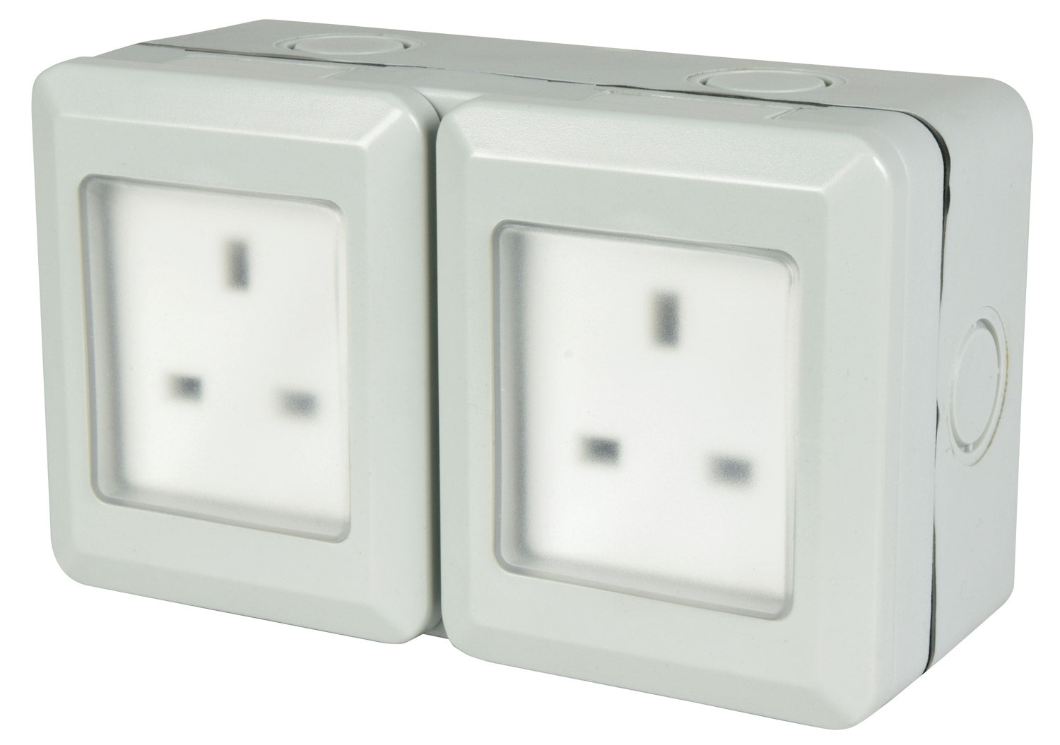 Mercury IP55 2 Gang Socket - view 3