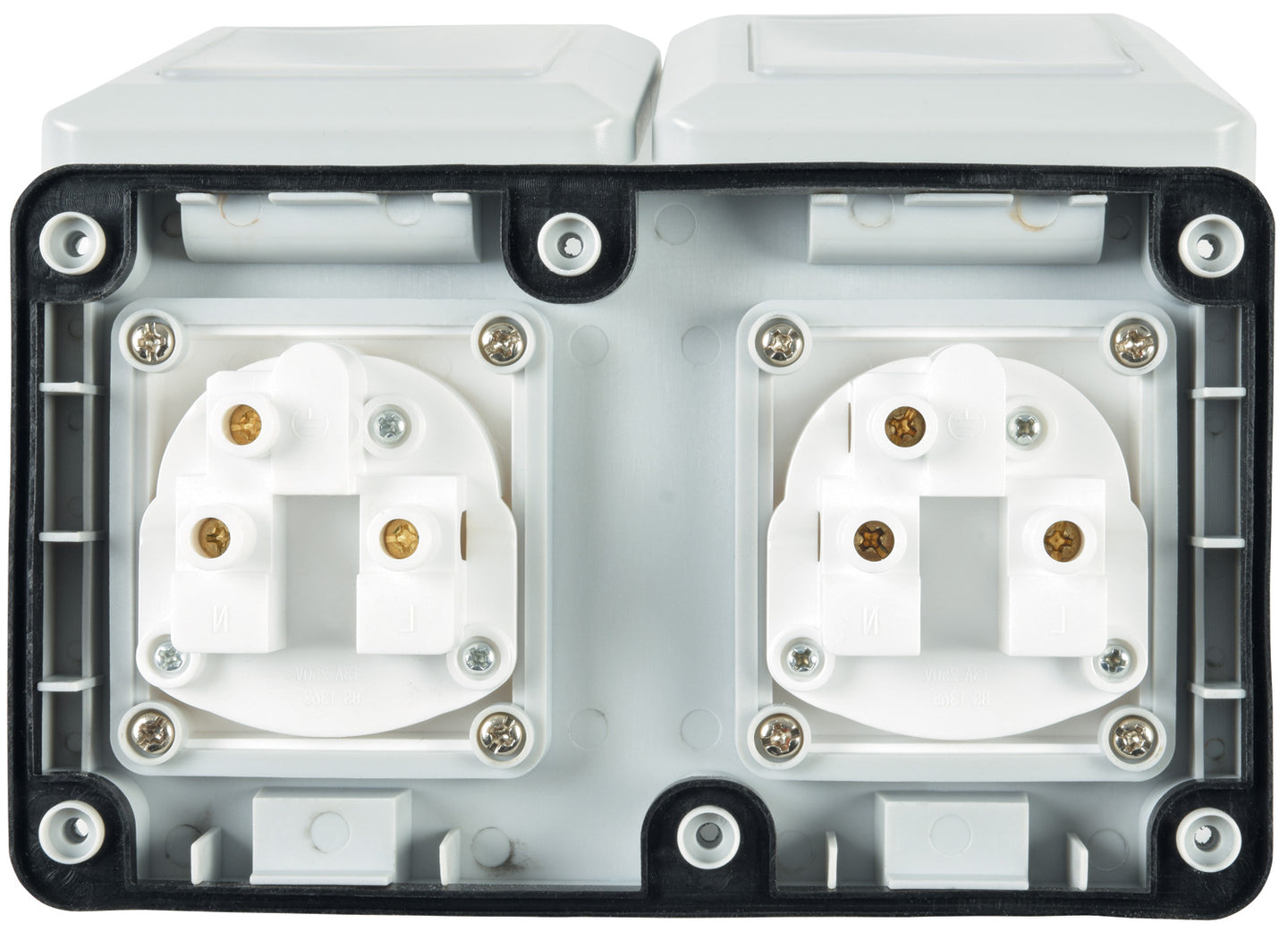 Mercury IP55 2 Gang Socket - view 4