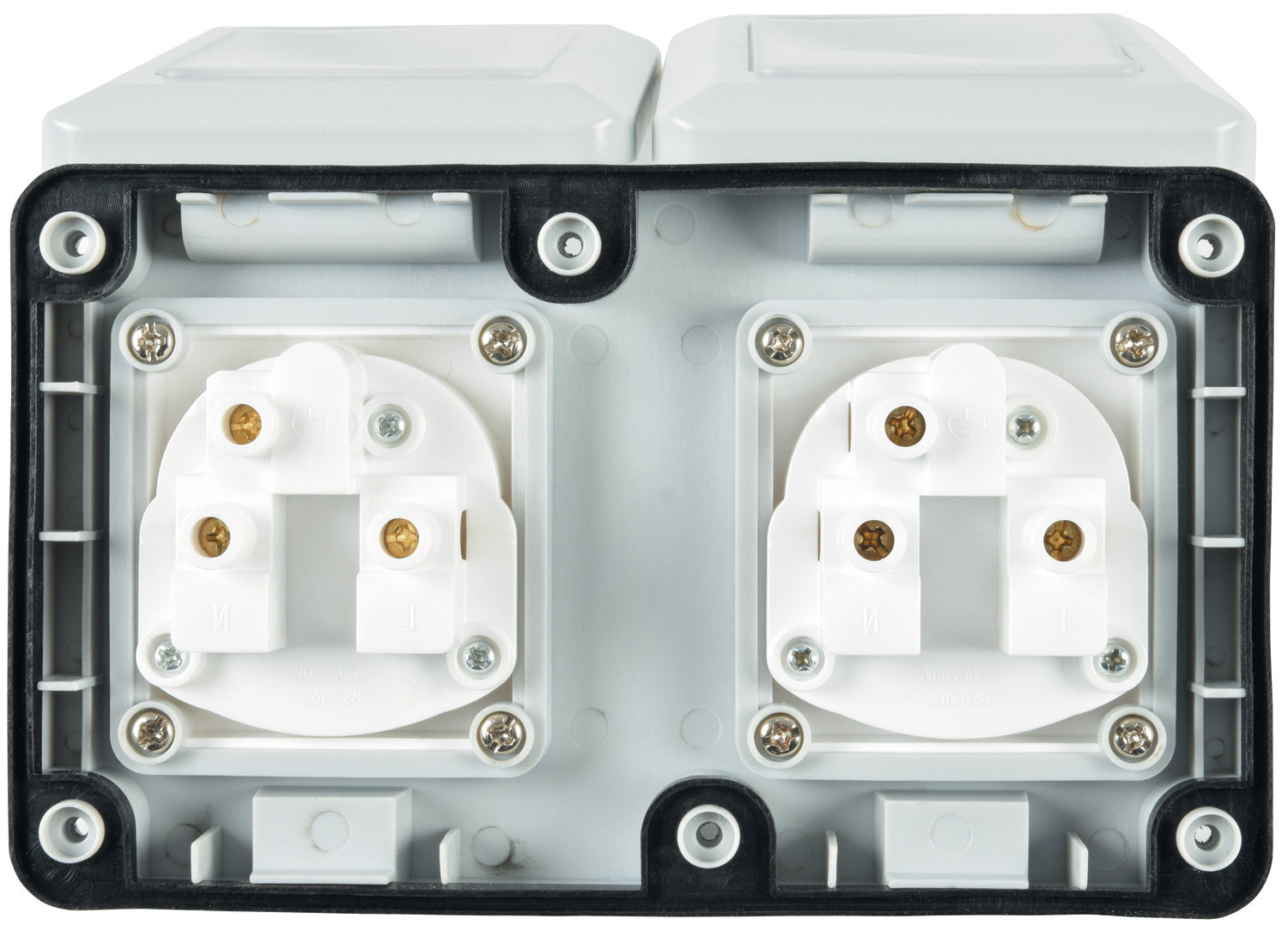 Mercury IP55 2 Gang Socket - view 4