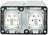 Mercury IP55 2 Gang Socket - view 4