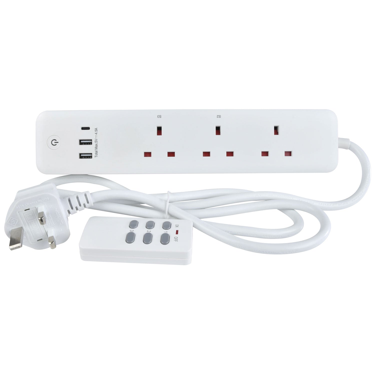 Mercury 3-gang remote extension+USB - view 3