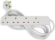 Mercury UK 4-Gang Extension Lead 5.0m