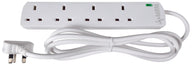 Mercury UK 4 Gang Extension Lead with Surge Protection 2.0m