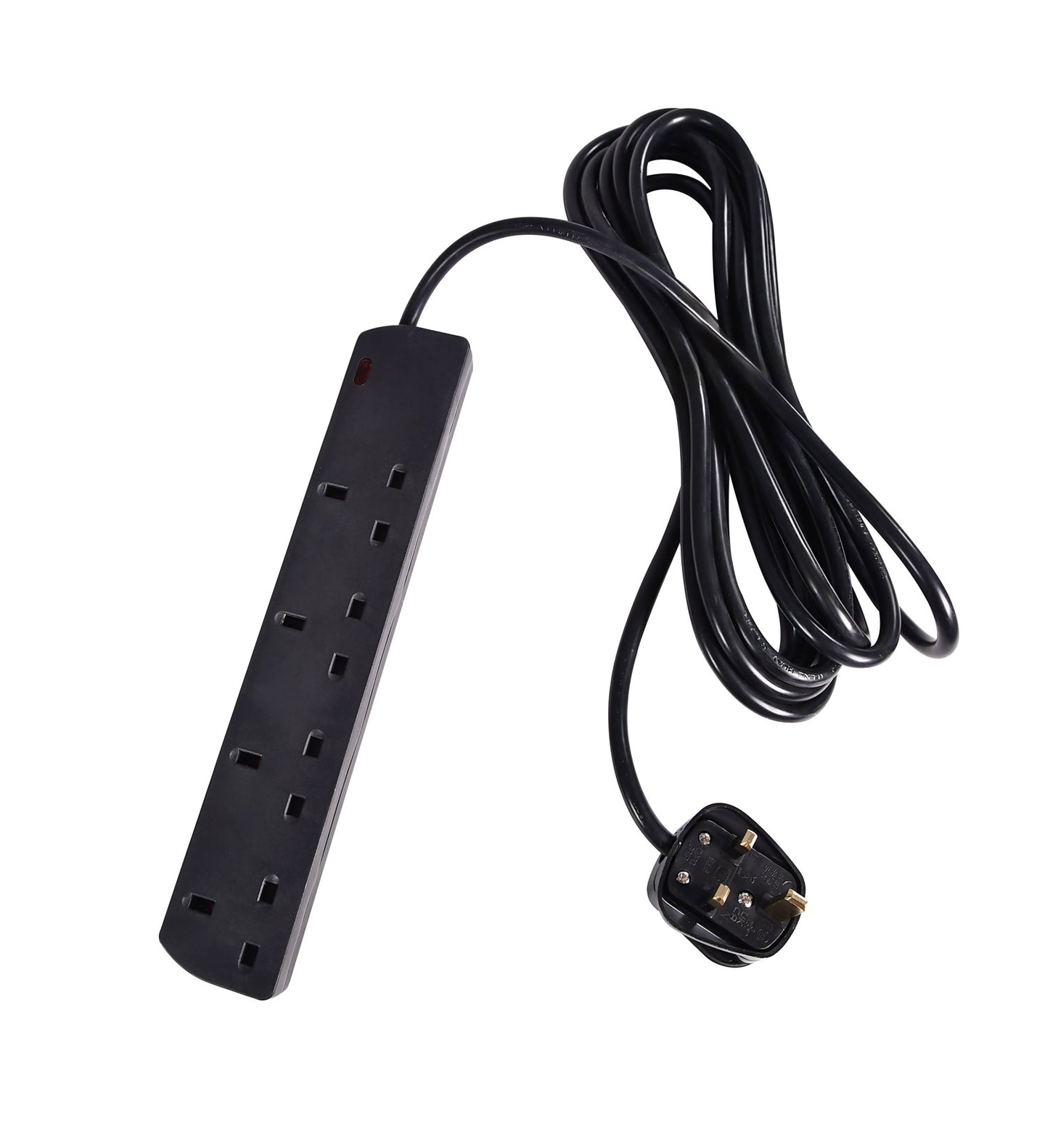 Mercury UK 4-Gang Extension Lead Black 5.0m - view 5