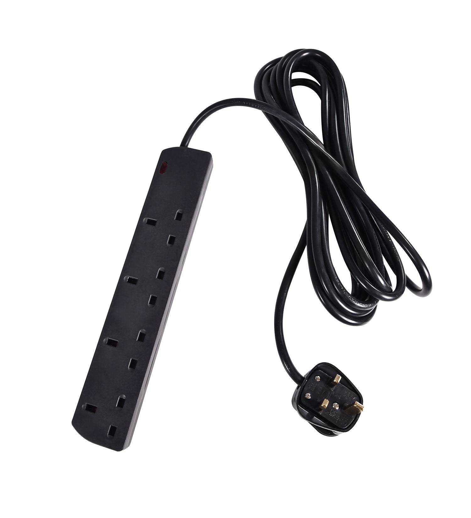 Mercury UK 4-Gang Extension Lead Black 5.0m - view 5