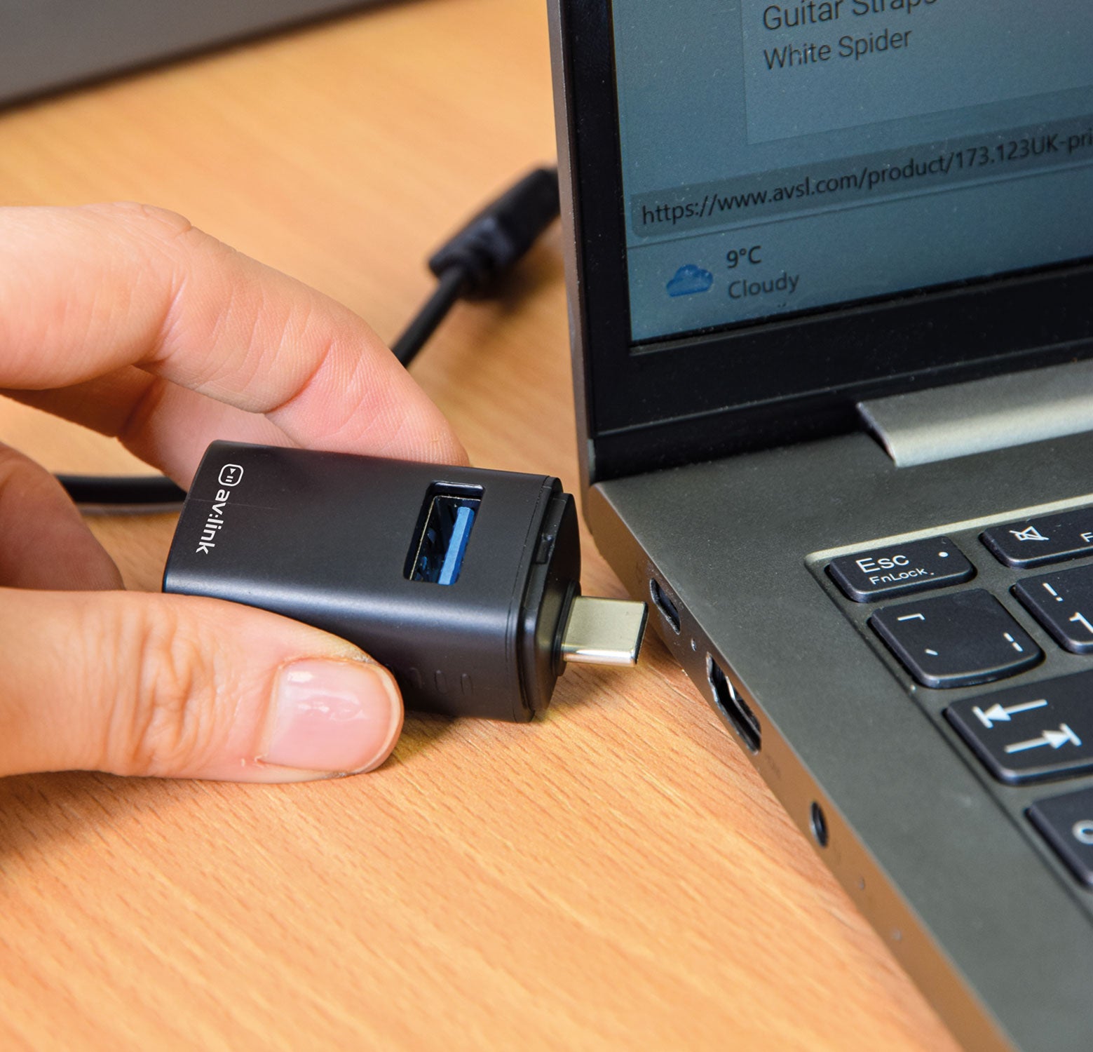AV:Link 3 Port Mini USB Type-C Hub - view 3