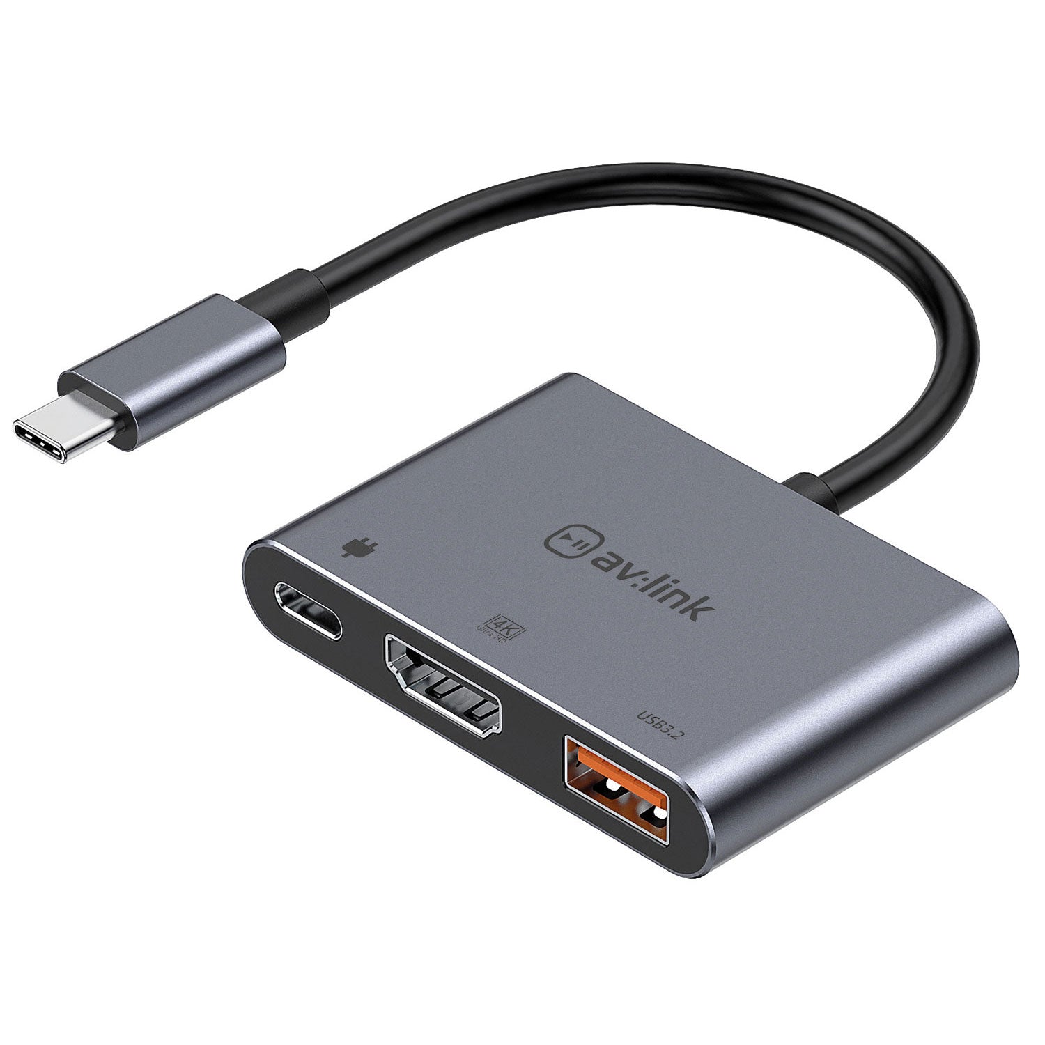 AV:Link 3 Port Slim USB3.0 Type-C Hub