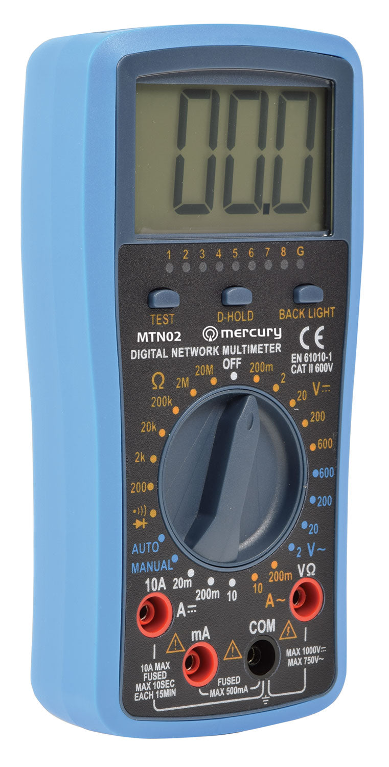 Mercury Professional Digital Multimeter with Network and USB Cable Tester - view 3